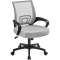 Yaheetech Ergonomic Office Chair Mid Back Computer Chair Mesh Desk Chair with Lumbar Support Armrest Executive Rolling Swivel Ad