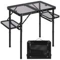 RedSwing Folding Grill Table with Extra Space, Adjustable Height Portable Small Stand Table for Outdoor Indoor Camping Picnic BB