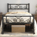 Yaheetech Twin XL Bed Frames Metal Platform Bed with Headboard and Footboard No Box Spring Needed Easy Assembly,Under-Bed Space: