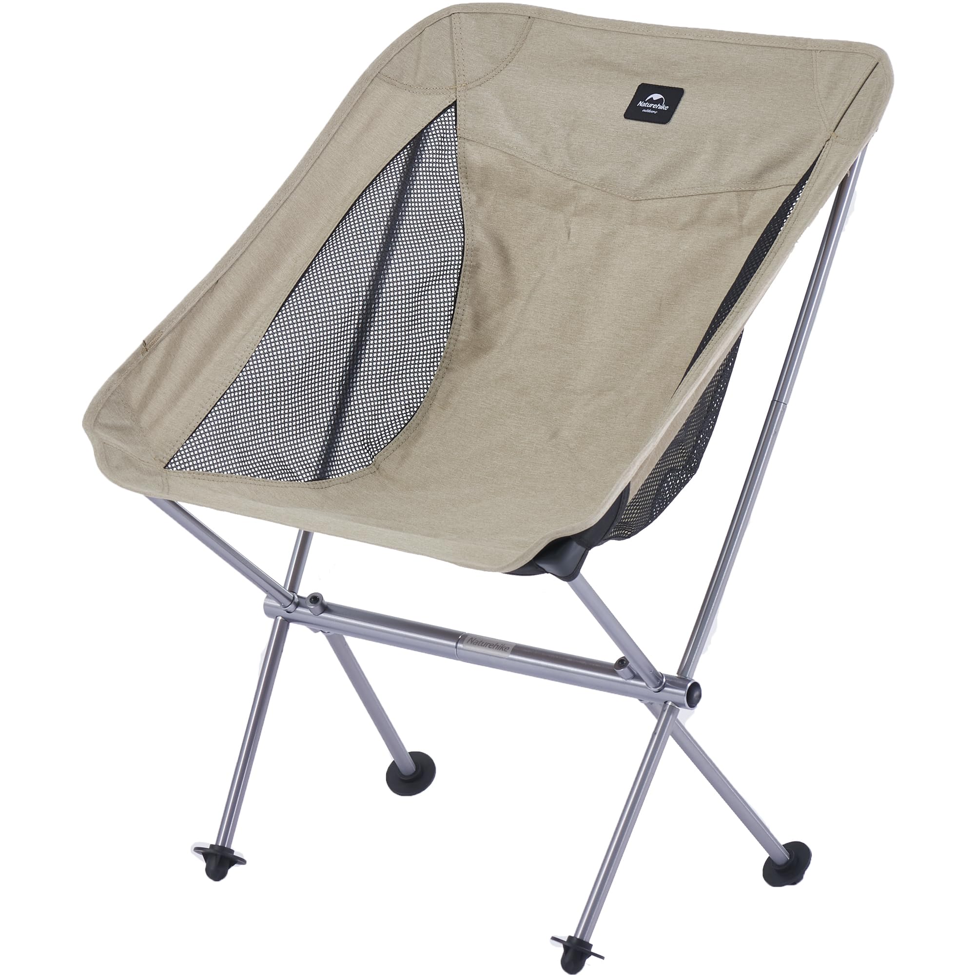 Naturehike YL05 Camping Chair, Ultralight Portable Camp Chair with Storage Bag, Compact Folding Beach Chair for Backpacking Hiki