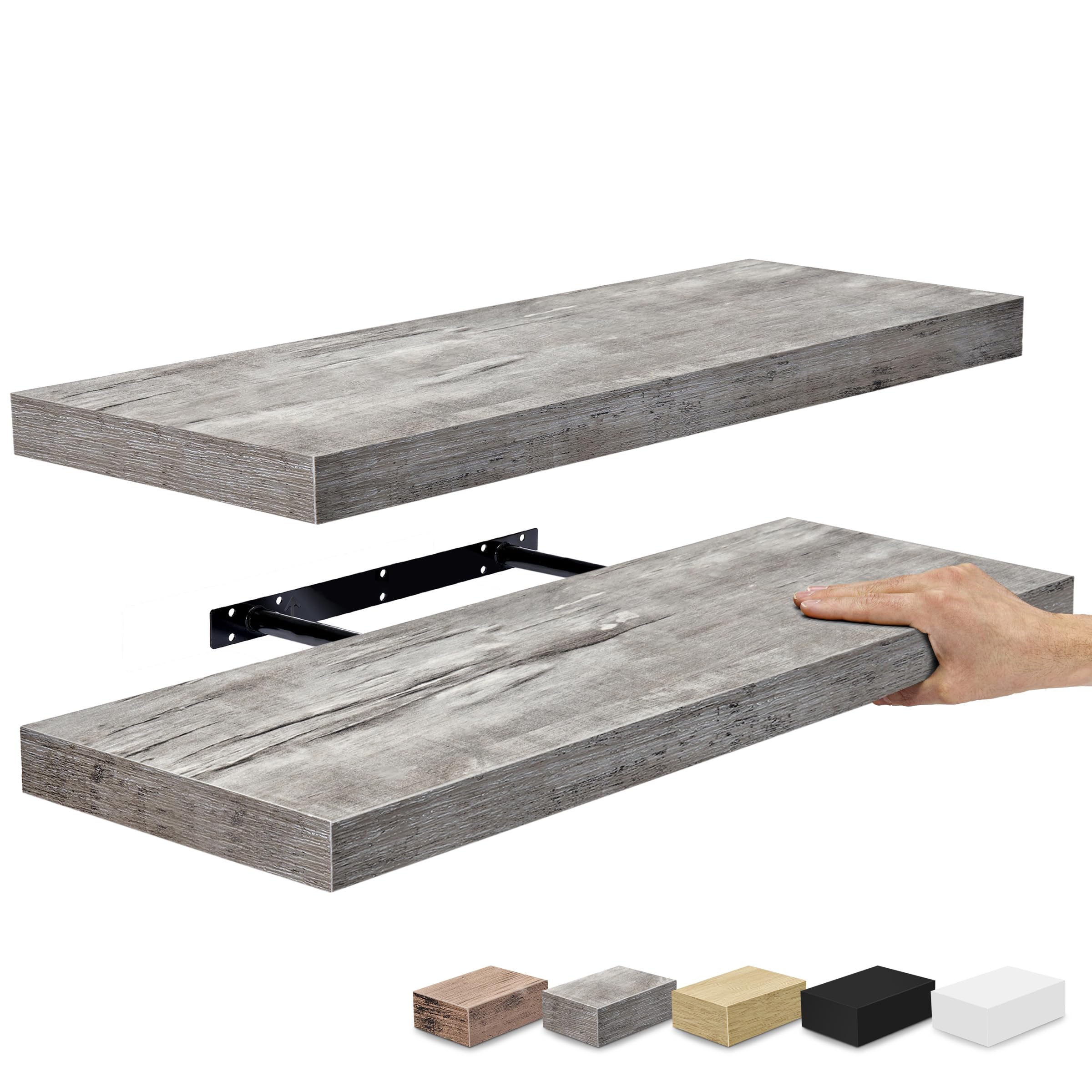 Sorbus Floating Shelves, Wall Shelves for Bedroom, Kitchen, Living Room, Bathroom Shelves Over The Toilet, Home Decor, Farmhouse