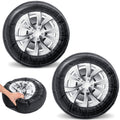 Meooeck 2 Pcs 15.7 Inch 3D Simulation Wheel Plush Pillow Car Tire Big Soft Chunky Tire Pillow Wheel Sofa Seat Toy for Boys Funny