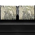 Breling Green Print Linen Elastic Recliner Chair Headrest Covers with Water Resistant Feature (2 Pieces)