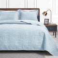 Love s cabin King Size Quilt Set Spa-Blue Bedspreads - Soft Bed Summer Quilt Lightweight Bedspread Comforter - Modern Style Coi