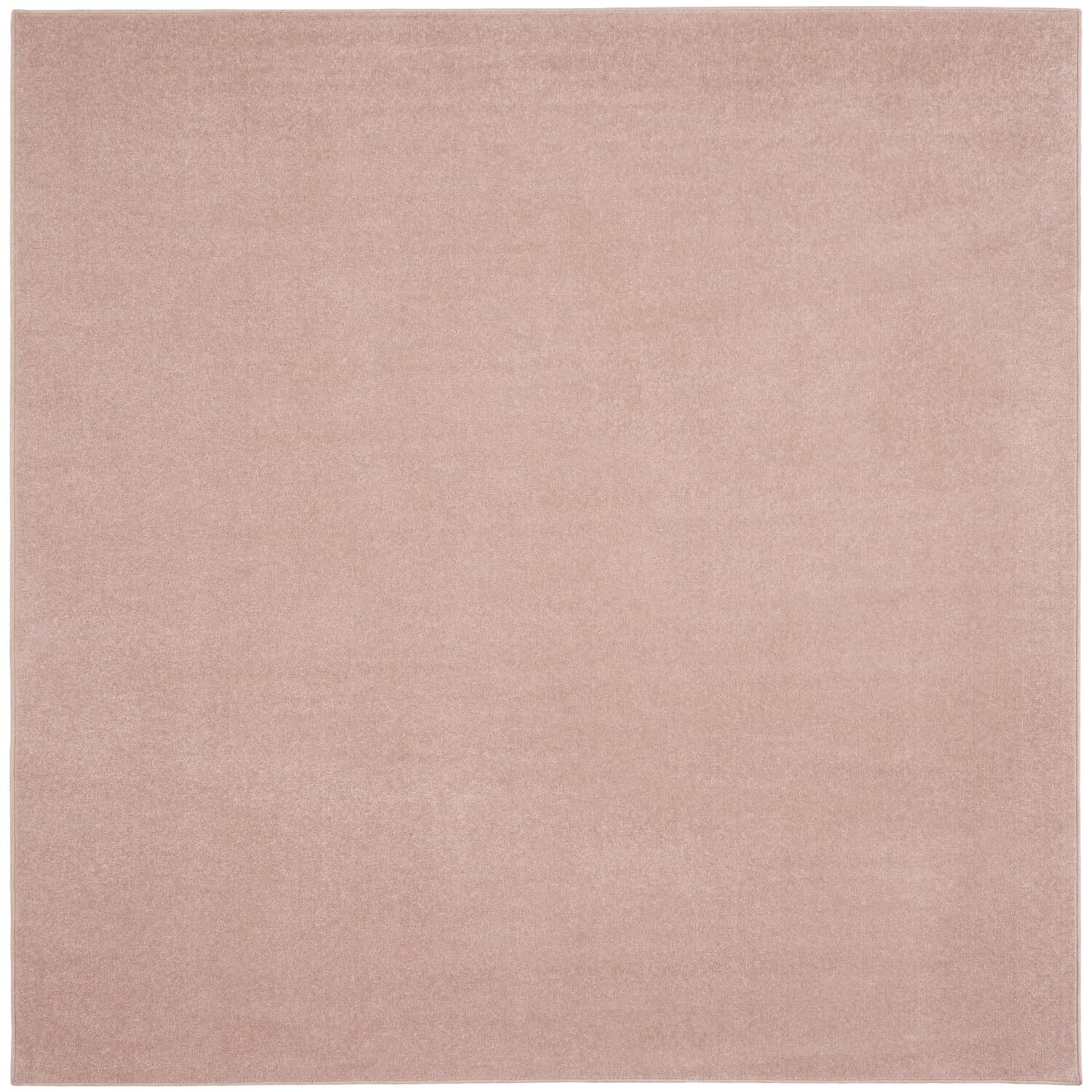 Nourison Essentials Indoor/Outdoor Pink 5 x Square Area Rug, Easy Cleaning, Non Shedding, Bed Room, Living Room, Dining Room, B