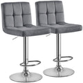 Yaheetech X-Large Bar Stools Modern Adjustable Kitchen Island Chairs Adjustable Counter Height Swivel Stool Armless Chairs with 
