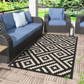 GENIMO Outdoor Rug 3x5 Waterproof, Reversible Camping Mat, Plastic Straw Rugs for Patio, RV, Camper, Balcony, Backyard, Picnic