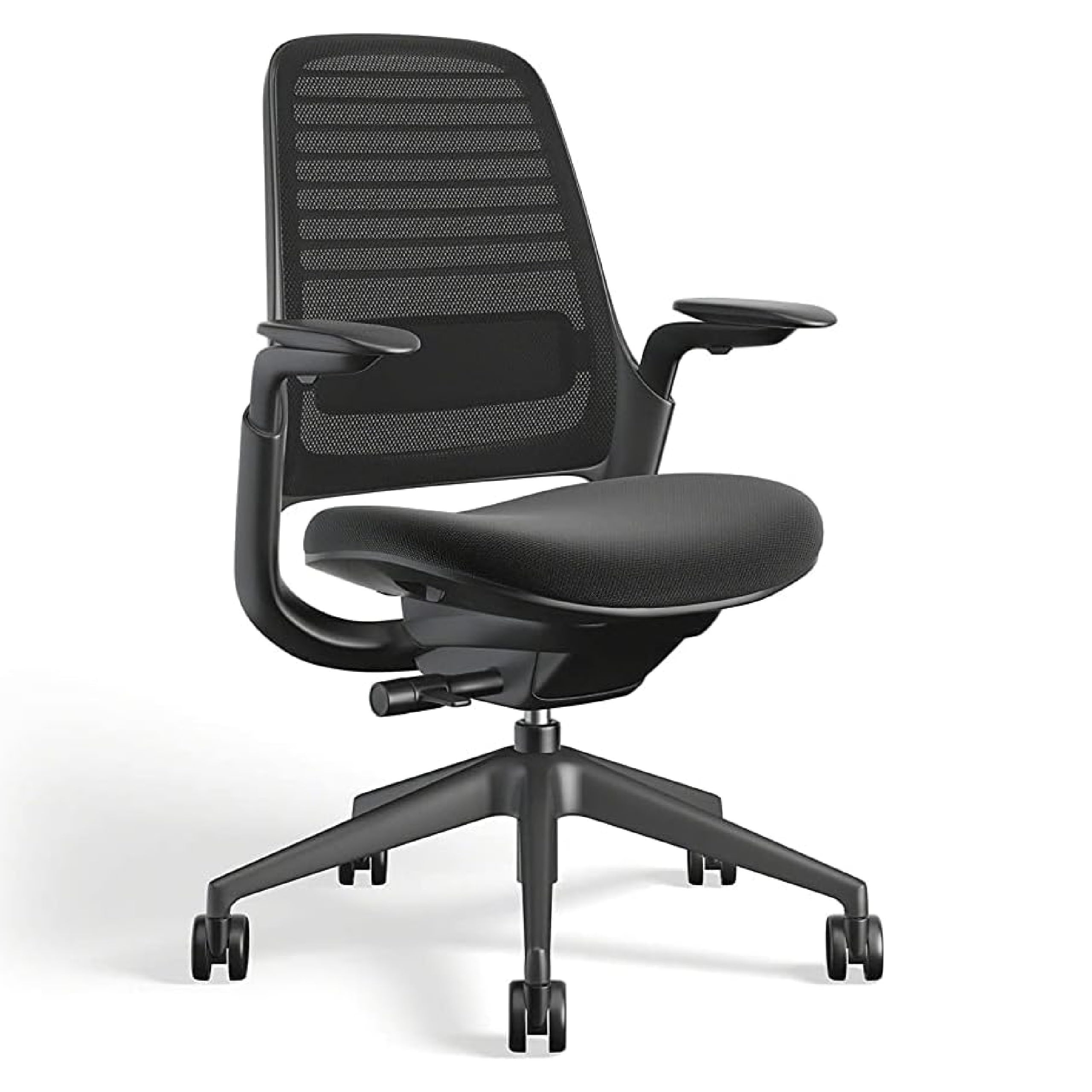 Steelcase Series 1 Office Chair - Ergonomic Work Chair with Wheels for Carpet - Helps Support Productivity - Weight-Activated Co