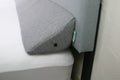 Insieme Queen Size Headboard Wedge Pillow (Gray) | Multi-Use Foam Bed Gap Filler for Covering Gaps Between Bed and Headboard or 