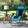 MAISON ARTS Oversize XL Padded Zero Gravity Lawn Chair Anti Gravity Lounge Chair Adjustable Recliner w/Pillow & Cup Holder Outdo