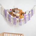 Amdermi Stuffed Animal Hammock Corner Hanging Net for Stuff Animal Storage Toy Organizer for Kids Room Stuffed Animal Toy Hammo