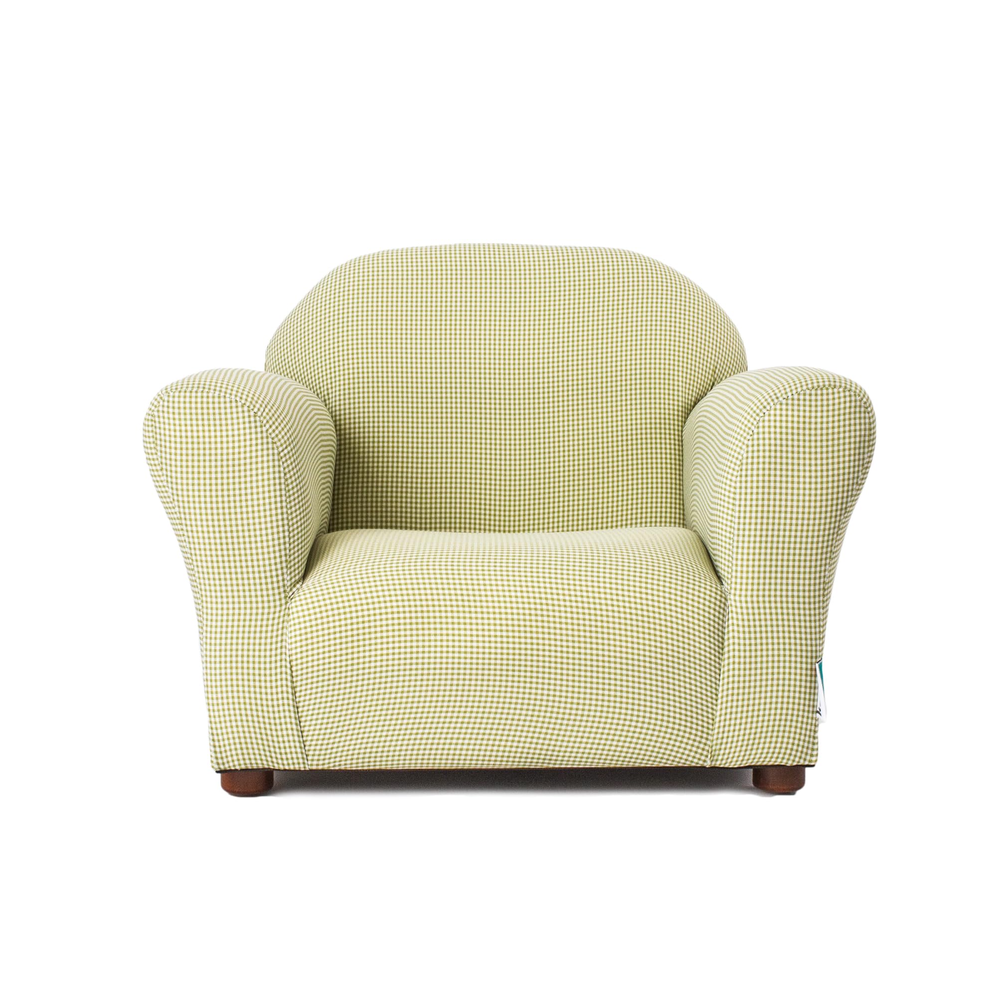 Keet Roundy Kids Chair Gingham Kids Chair, Comfortable and Durable Kids Chair, Kids Armchair Easy to Coordinate, Kids Bedroom C