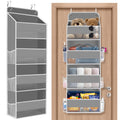 SpaceHacks 1 Pack Over The Door Organizer, Hanging Storage Organizer with Clear Window, 40lb Ultra Sturdy Large Capacity Room Or