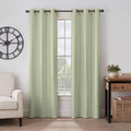 Eclipse Gabriella Grommet Top Curtains for Bedroom, Single Panel, 40 x 84, Sage