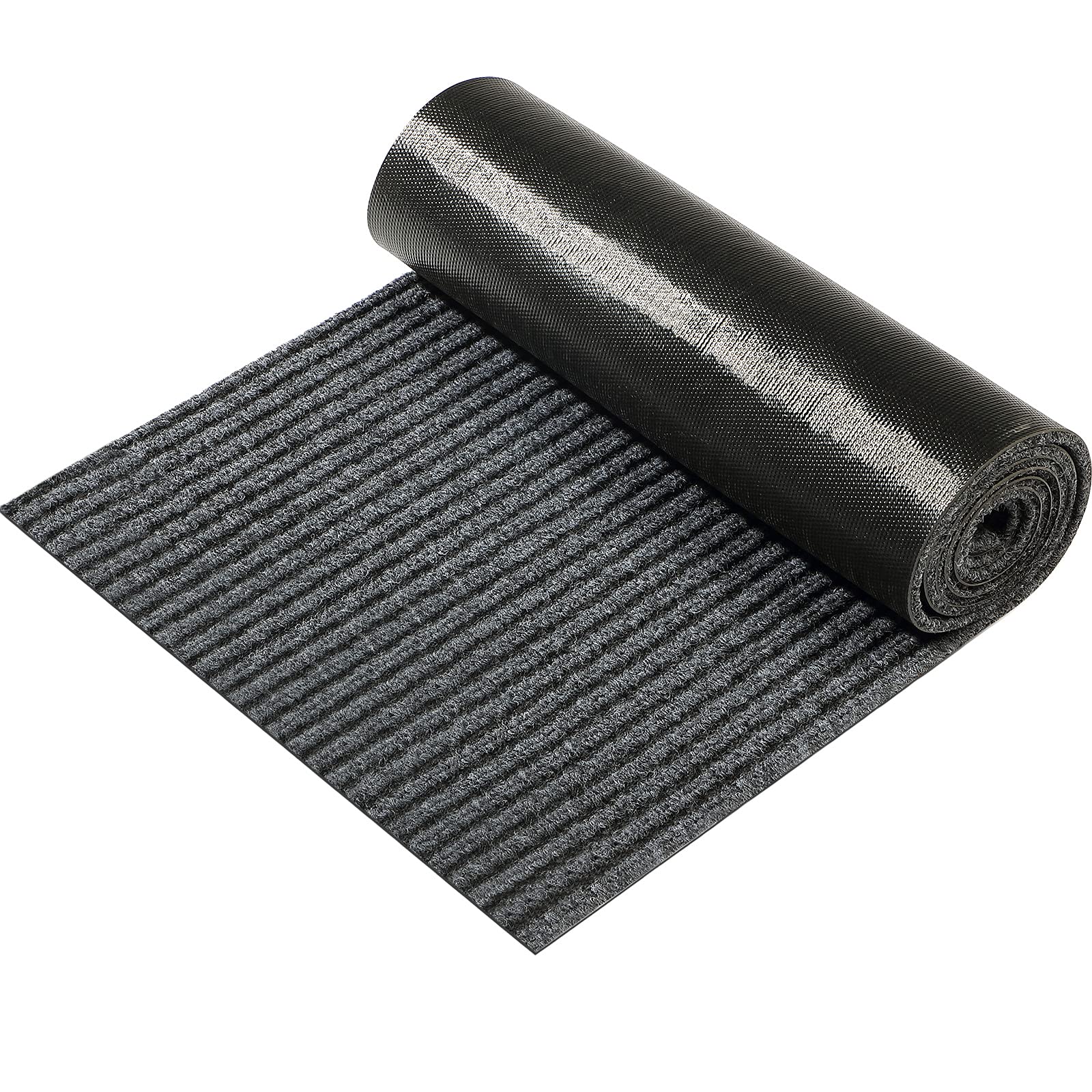 Nuanchu Large Semi Finished Outdoor Mat 16 x 79 Inch Narrow Door Mat Non Slip Boot Rugs Waterproof Carpet Roll for Bathroom Entr