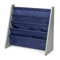 Humble crew Book 4 shelves Organizer Kids Bookshelf, greyNavy