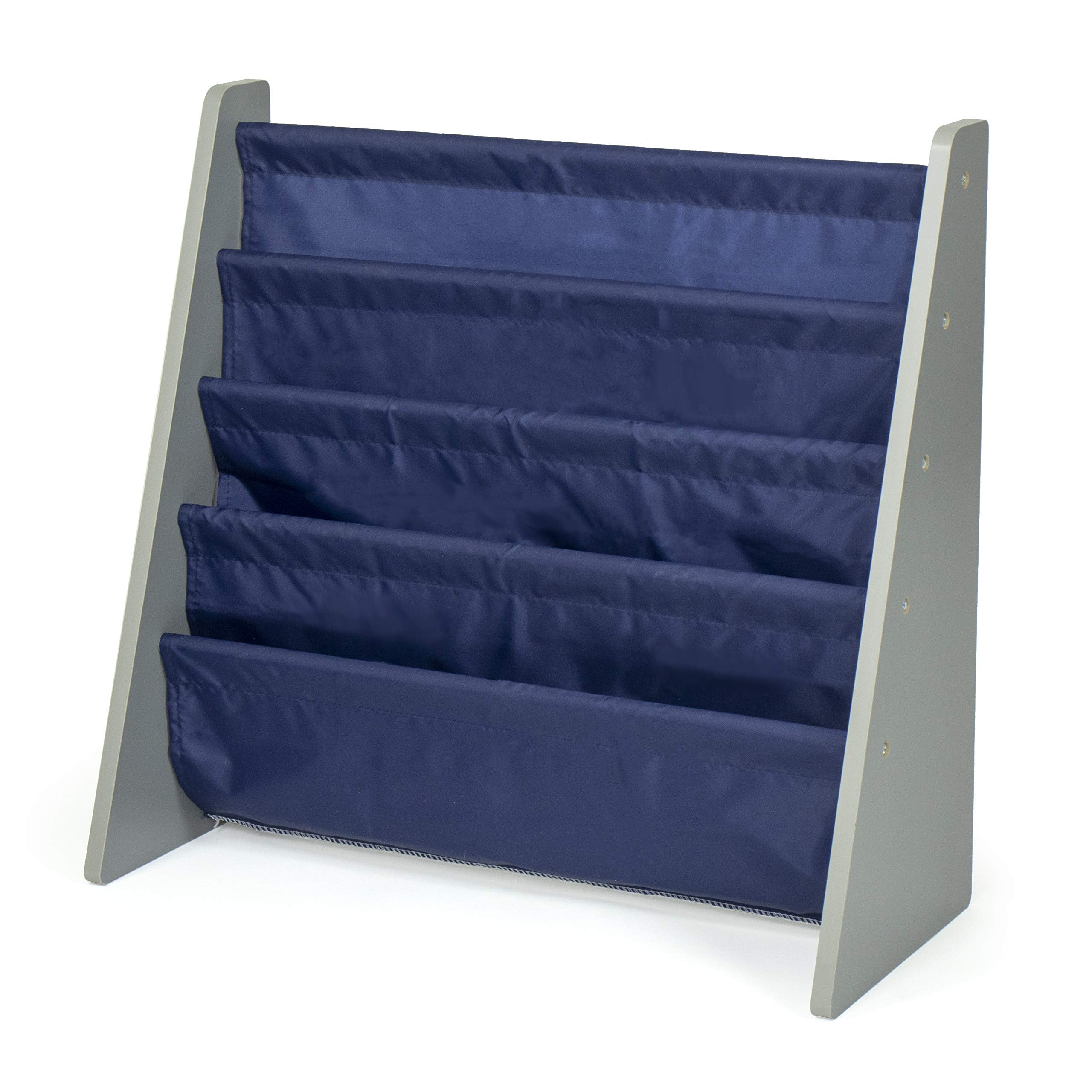 Humble crew Book 4 shelves Organizer Kids Bookshelf, greyNavy
