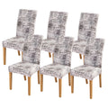 FORCHEER Chair Covers for Dining Chairs Set of 6,Beige Stretch Dining Room Chair Cover Kitchen Parsons Chair Slipcovers (Pack of
