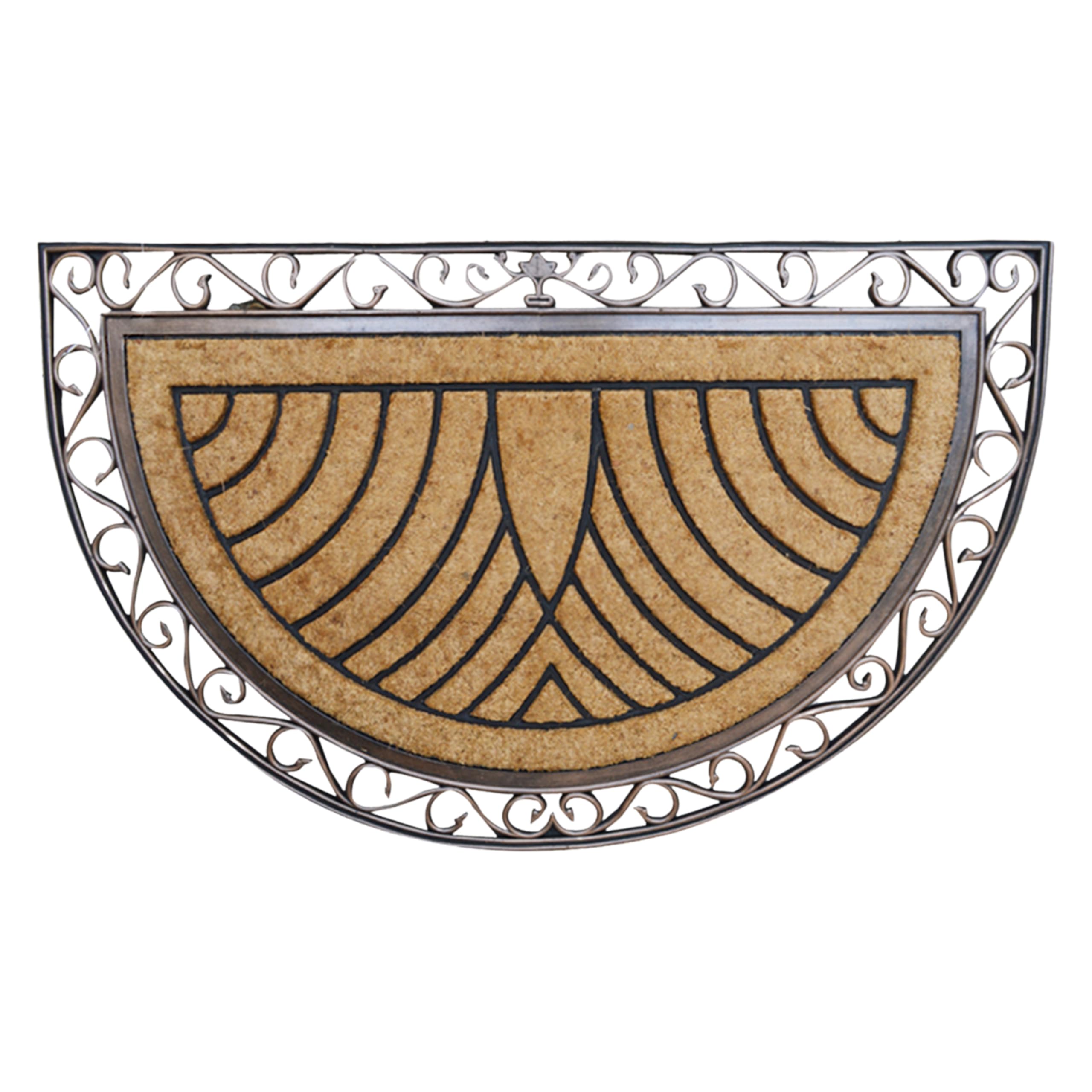 A1 Home Collections Natural Coir & Rubber, Thick Durable Anti-Shed, Fade-Resistant mat, Long Lasting, Front Door Entry Doormat, 