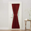 Sun Zero Barrow Energy Efficient Rod Pocket Door Curtain Panel, 54 x 72, Brick