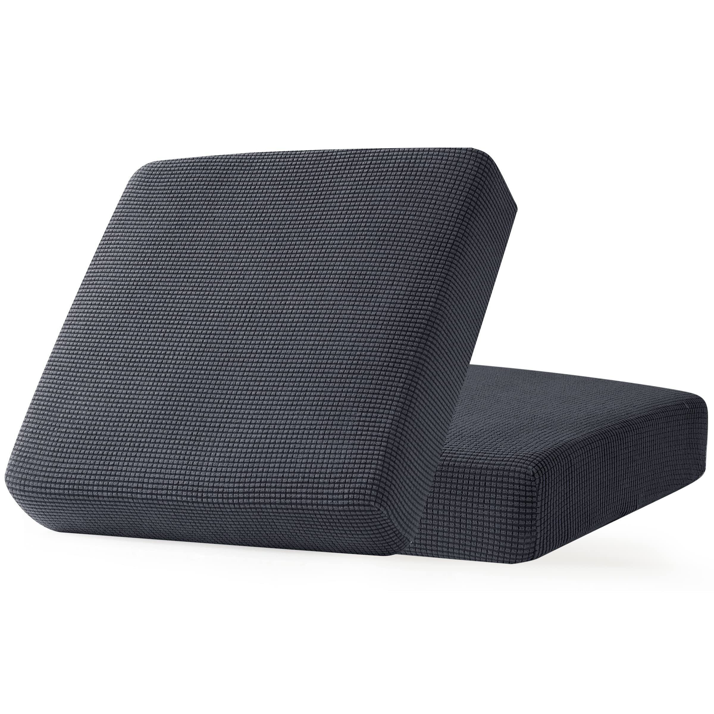 CHUN YI 2PC Stretch Couch Cushion Covers, Sofa Seat Slipcovers Suitable for Armchair Loveseat Sofa with Spandex Jacquard Fabric(