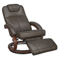 RecPro Charles 28 RV Euro Chair Recliner Modern Design RV Furniture (1, Chestnut)