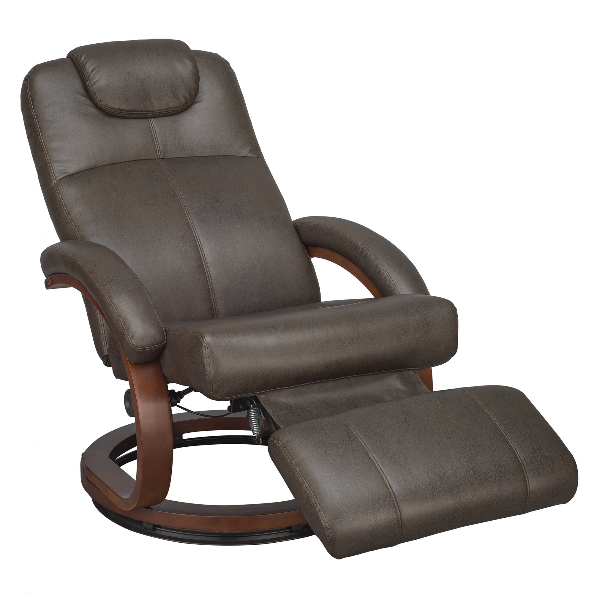 RecPro Charles 28 RV Euro Chair Recliner Modern Design RV Furniture (1, Chestnut)
