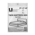 Uboxes Twin Size Mattress Covers, 40 x 12 x 86, Clear, 2 Pack