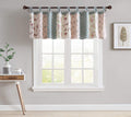 Chezmoi Collection Abbi Shabby Chic Curtain Floral Patchwork Valance Tab Top Home Decoration Window Treatment, 84 x 21