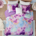 Intelligent Design Duvet Cover Bedding Sets for Girls & Boys Watercolor Tie Dye Twin Duvet Cover Set Kids, Microfiber Duvet Cove