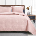 Love s cabin King Size Quilt Set Pink Bedspreads - Soft Bed Summer Quilt Lightweight Bedspread Comforter - Modern Style Coin Pa