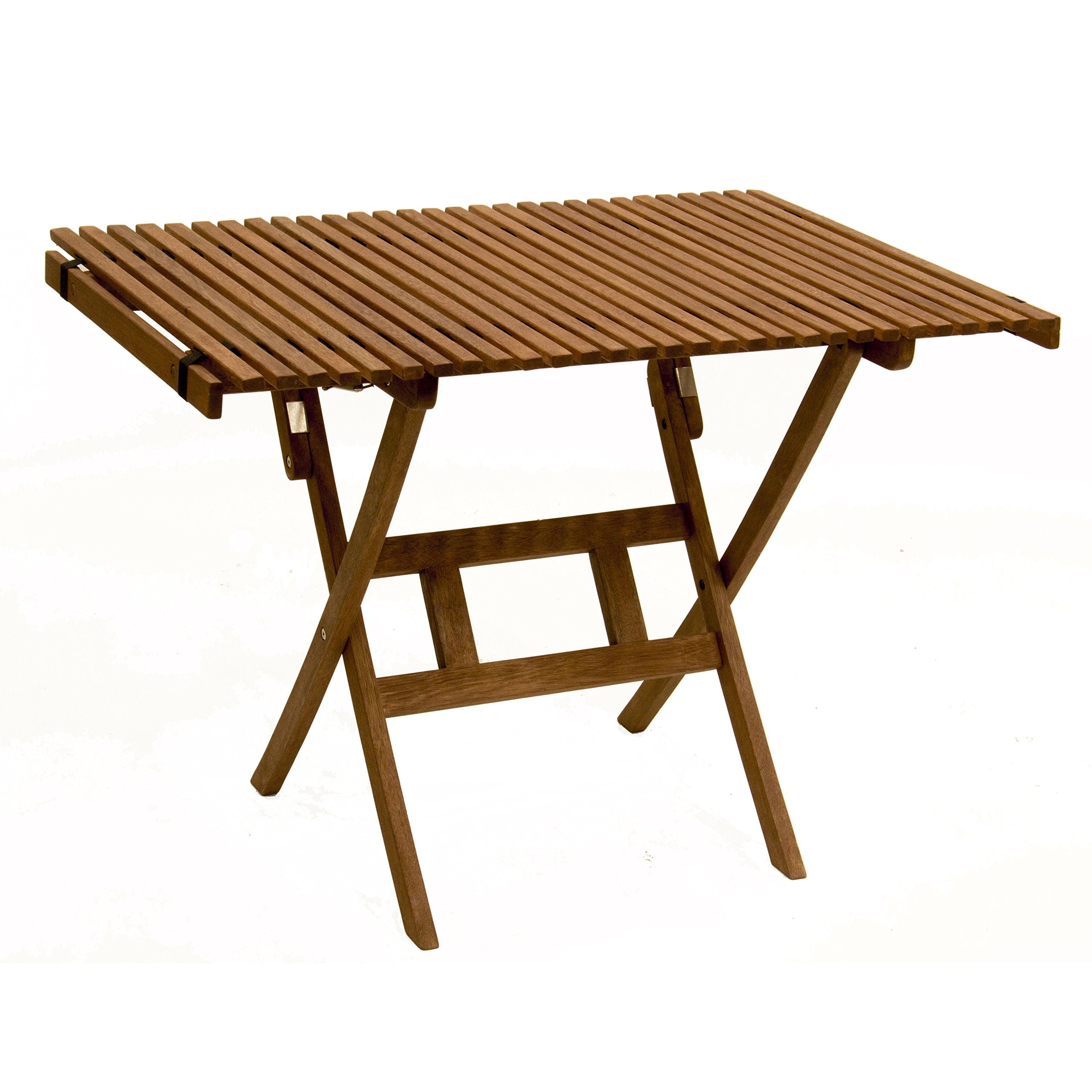 BYER OF MAINE Title Recommendation Pangean Roll Top Folding Wood Table, Hardwood Portable Table for Bistro, Deck, or Camping, Us