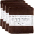 (24 Pack) Bulk Fleece 50x60 Throw Blankets for Wedding Favors, Homeless Women, Men, Homes, Bed, Sofa, Couch, Office, Pet Blanket