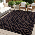 OLANLY Waterproof Outdoor Rug 6x9 ft, Outdoor Plastic Straw Rug for Camping, RV Mat Outside, Outdoor Carpet for Porch, Deck, Bac