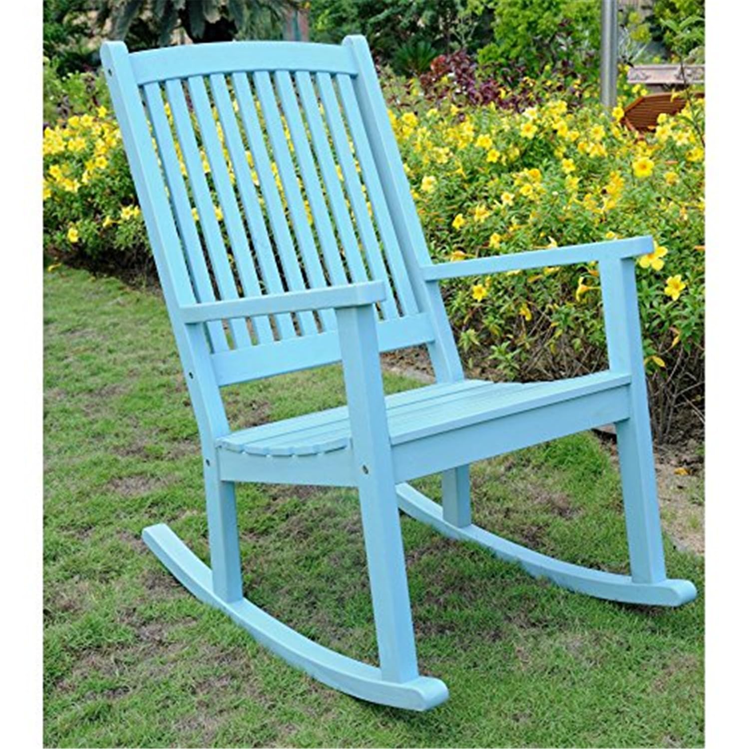 International Caravan Furniture Piece Acacia Large Rocking Chair
