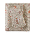 Comfort Spaces Cotton Flannel Breathable Warm, Deep Pocket Sheets with Pillow Case Bedding, King, Taupe Woodland Forest 4 Piece