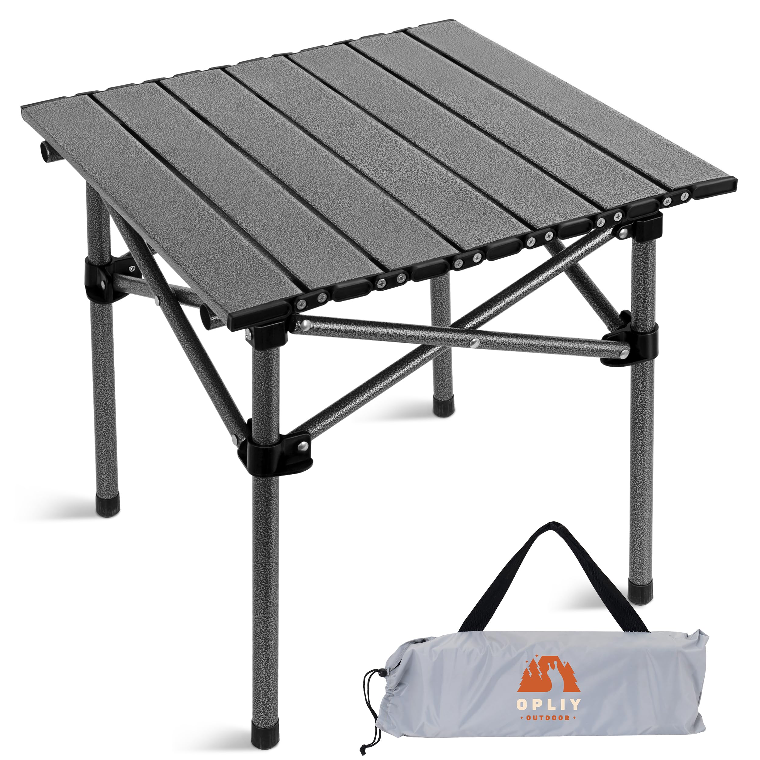 Opliy Folding Camping Table,Portable Table for 1-2 Persons -Collapsible Table Lightweight with Carry Bag for Camping, Hiking, Pi