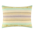 Greenland Home Fashions Heirloom Stitches Quilted Pillow Sham Collection, Decorative Pillow Cover, Standard, Aurora Blue