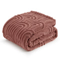 Bedsure Throw Blanket for Couch - Super Soft Cozy Blankets for Women, Cute Small Blanket for Girls, Brick Dust,50x60 Inches
