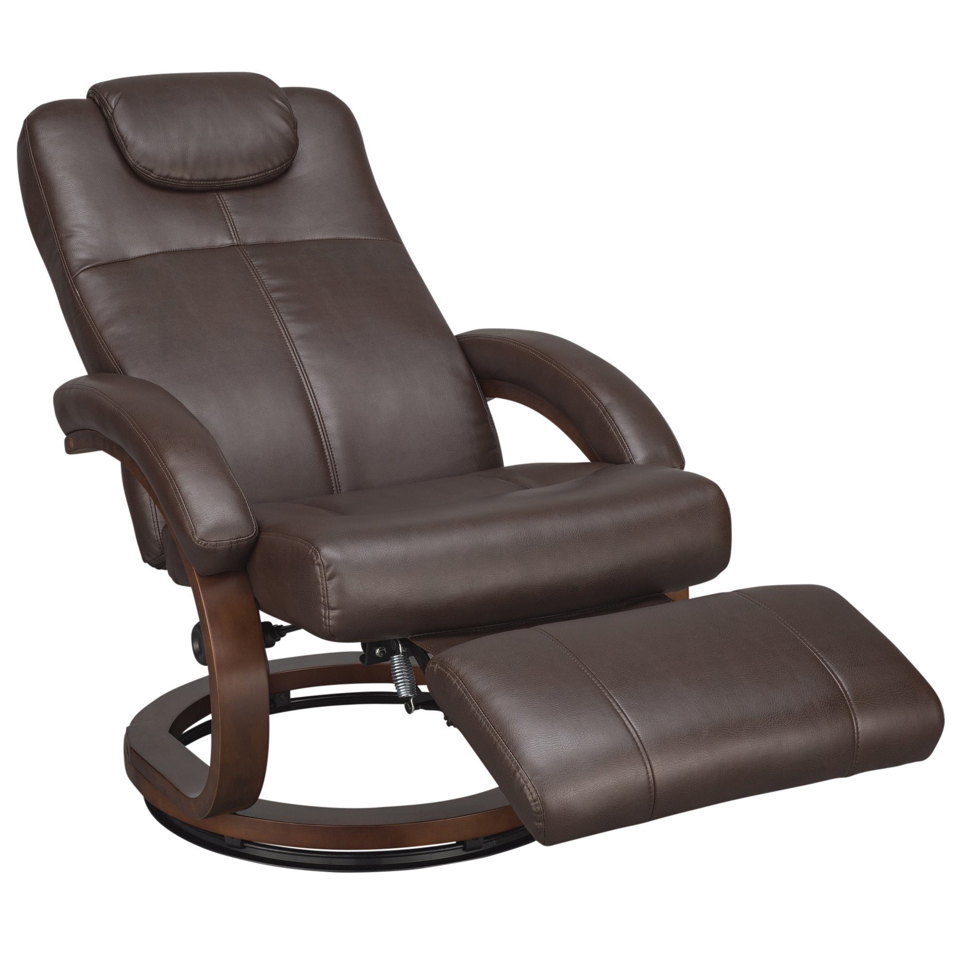 RecPro Charles 28 RV Euro Chair Recliner Modern Design RV Furniture (1, Mahogany)