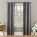 Sun Zero Becca Energy Efficient Grommet Curtain Panel, 40 x 95, Gray
