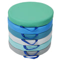 Factory Direct Partners SoftScape 15 inch Round Classroom Floor Cushions with Handles; Flexible Seating for Daycare, Preschool, 