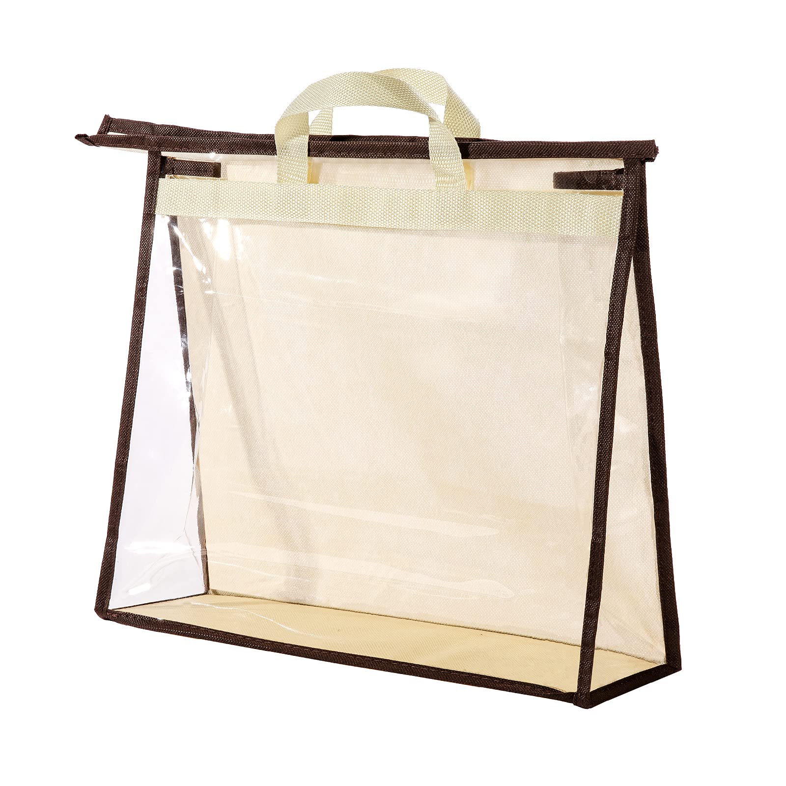 CINPIUK Clear Handbag Storage Bags Purse Organizer for Closet, Zipper Hanging Storage Bag for Handbags, L