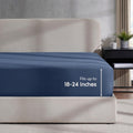 Nestl Navy Fitted Sheet Queen Size, Extra Deep Pocket Queen Fitted Sheet Only, 1800 Microfiber Fitted Bed Sheet, Ultra Soft Fitt