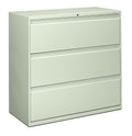 HON 893LQ 800 Series 42 by 19-1/4-Inch 3-Drawer Lateral File, Light Gray