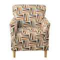 CRFATOP Printed Stretch Chair Slipcovers with Arms for Living Room 1 Piece Accent Chair Covers Soft Banquet Chair Covers Saucer 
