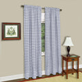 ACHIM Buffalo Check Panel Window Curtain - 42 Inch Width, 63 Inch Length - Grey & White Plaid - Light Filtering Farmhouse Countr