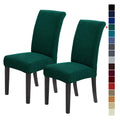 Howhic Chair Covers for Dining Room Set of 2, Stretchy Dining Chair Covers, Textured Jacquard Kitchen Chair Slipcovers, Classy D