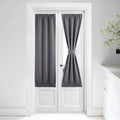 NICETOWN Door Curtain for Door Window - Privacy Room Darkening Thermal Insulated French Door Curtain with Tie Back Elegant Home 