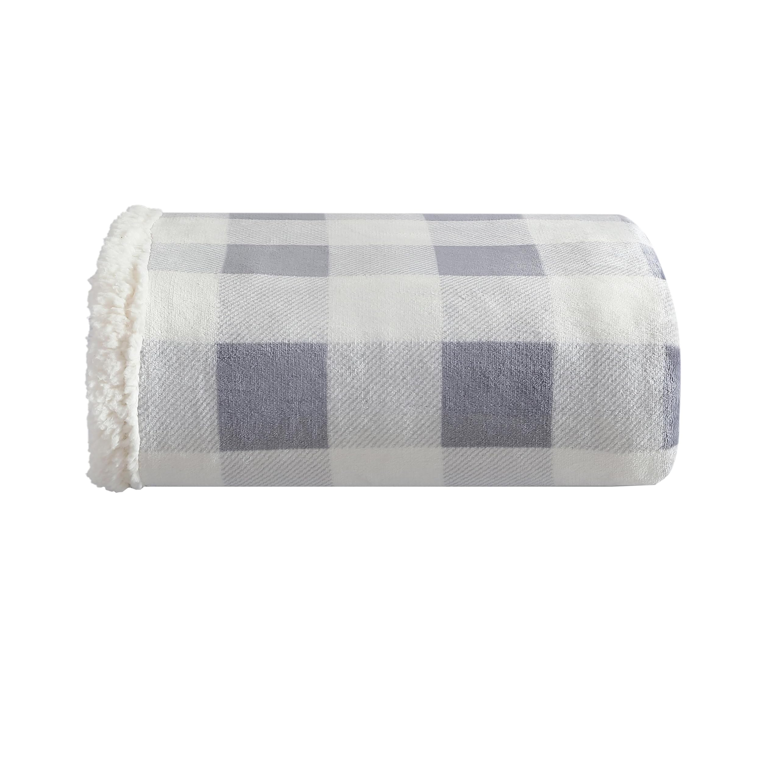 Eddie Bauer - Blanket, Super Soft Reversible Sherpa & Brushed Fleece Bedding, Throw Blankets for Couch, Ideal for Lounging (Chro
